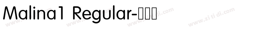Malina1 Regular字体转换